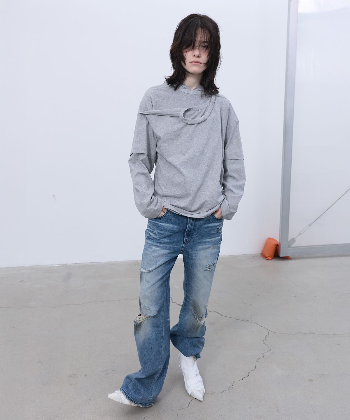 엘씨디씨티엠(LCDC™) RAW-EDGE BOOTSCUT DENIM (BLUE)
