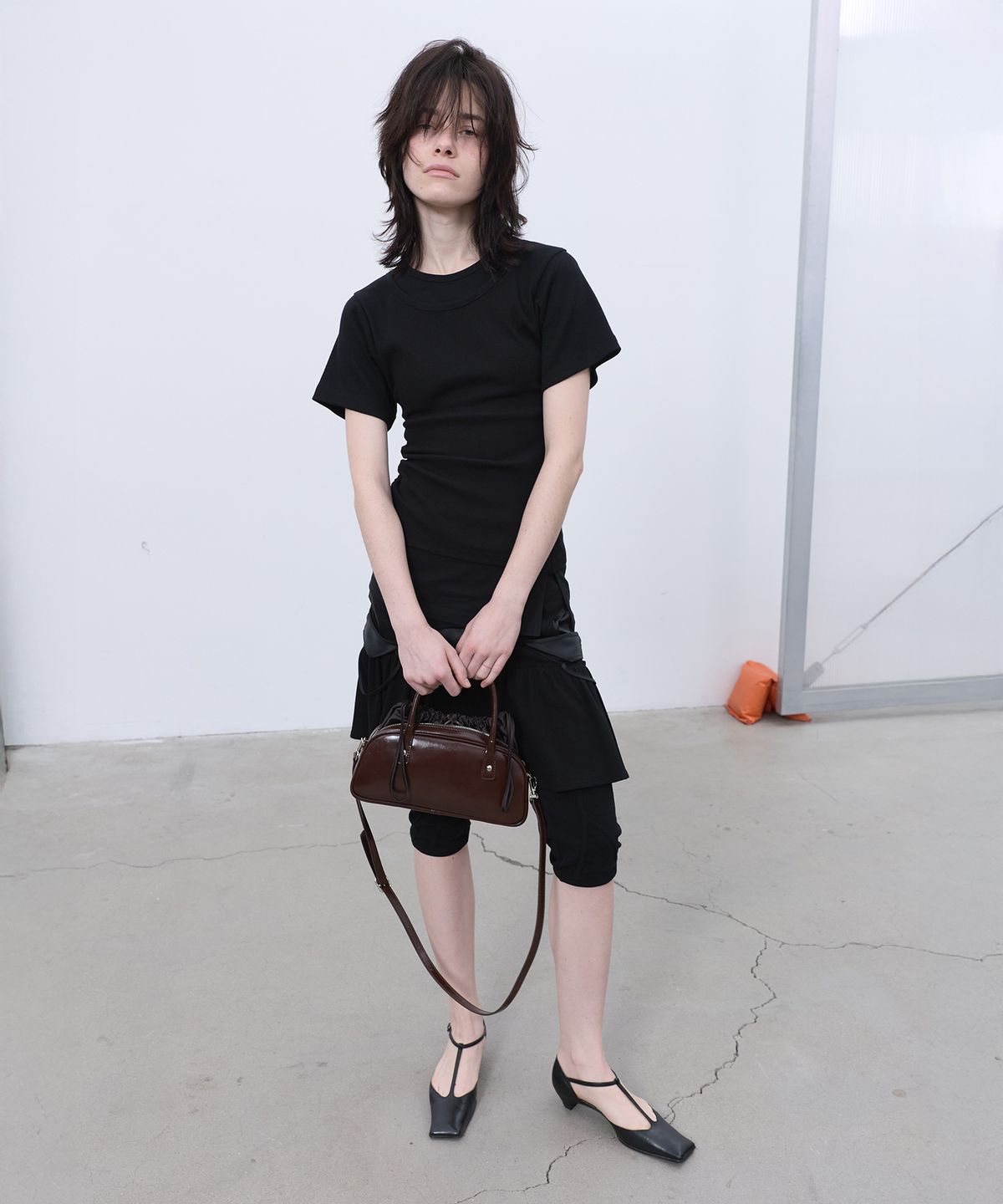 엘씨디씨티엠(LCDC™) RIBBON DRAWSTRING TOTE BAG (BROWN)