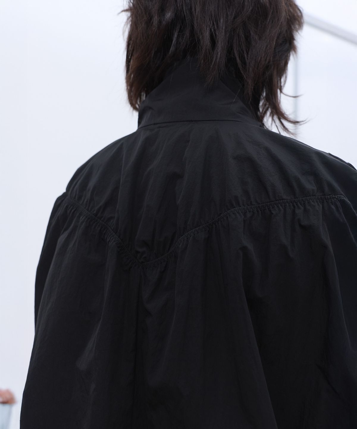 엘씨디씨티엠(LCDC™) SHIRRING ZIP-UP JACKET (BLACK)
