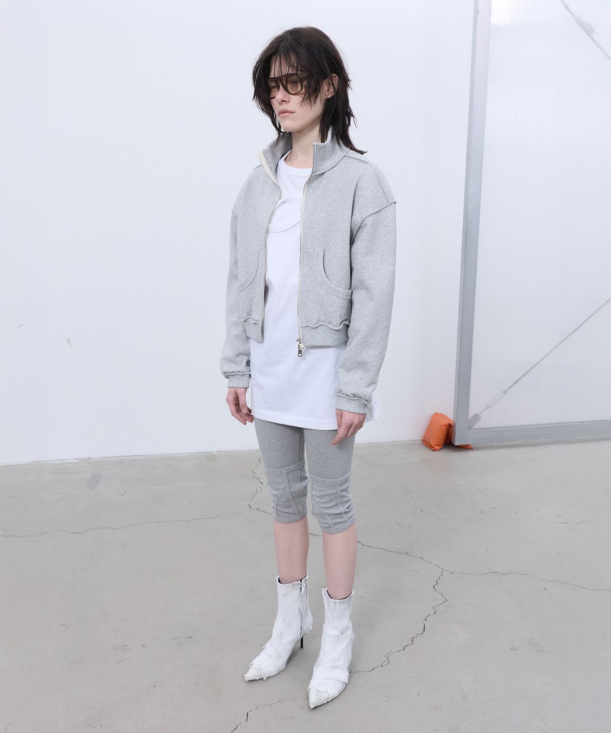 엘씨디씨티엠(LCDC™) STRUCTURED ZIP-UP JACKET (MELANGE GREY)