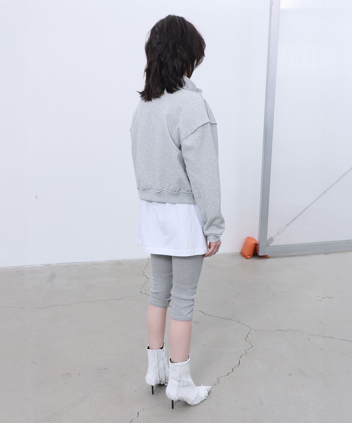엘씨디씨티엠(LCDC™) STRUCTURED ZIP-UP JACKET (MELANGE GREY)