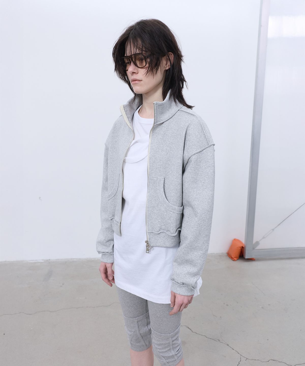 엘씨디씨티엠(LCDC™) STRUCTURED ZIP-UP JACKET (MELANGE GREY)
