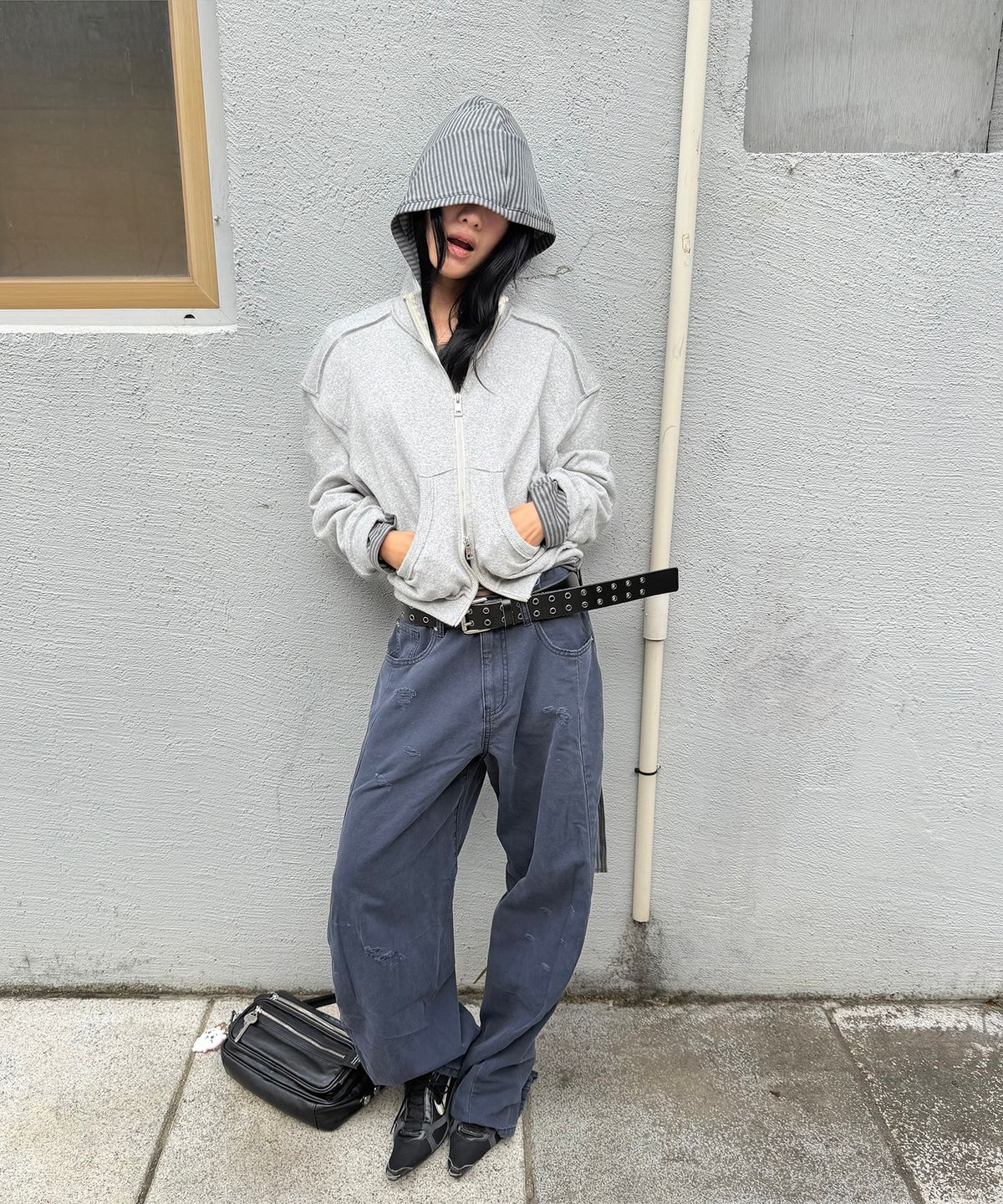 엘씨디씨티엠(LCDC™) STRUCTURED ZIP-UP JACKET (MELANGE GREY)