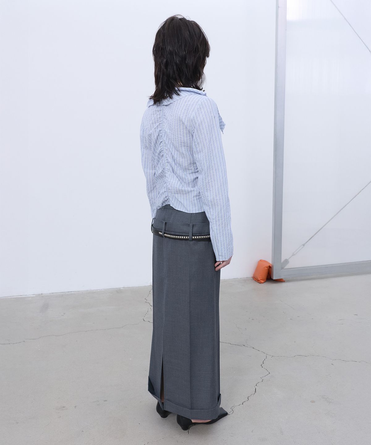 엘씨디씨티엠(LCDC™) NEW VOLUME SHIRRING BLOUSE (SKY BLUE)