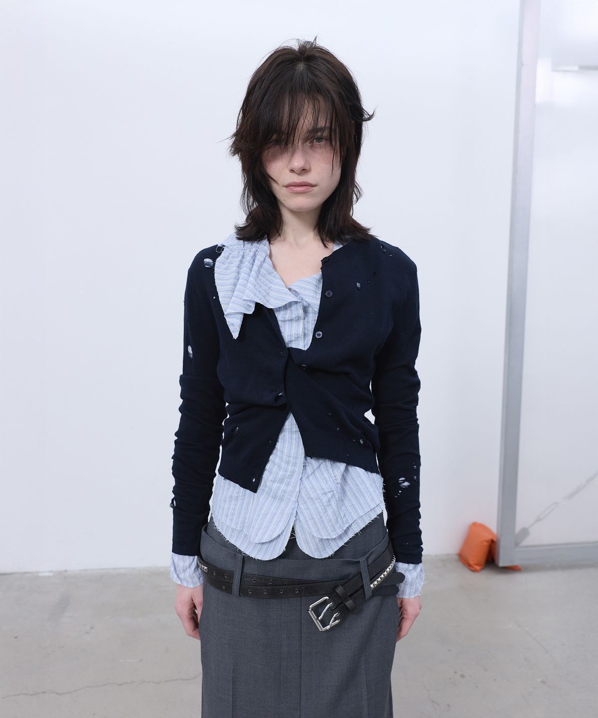 엘씨디씨티엠(LCDC™) NEW VOLUME SHIRRING BLOUSE (SKY BLUE)