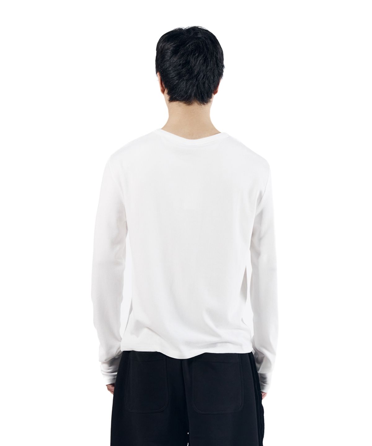 아캄(AAKAM) Cross Patch Long Sleeve (White)