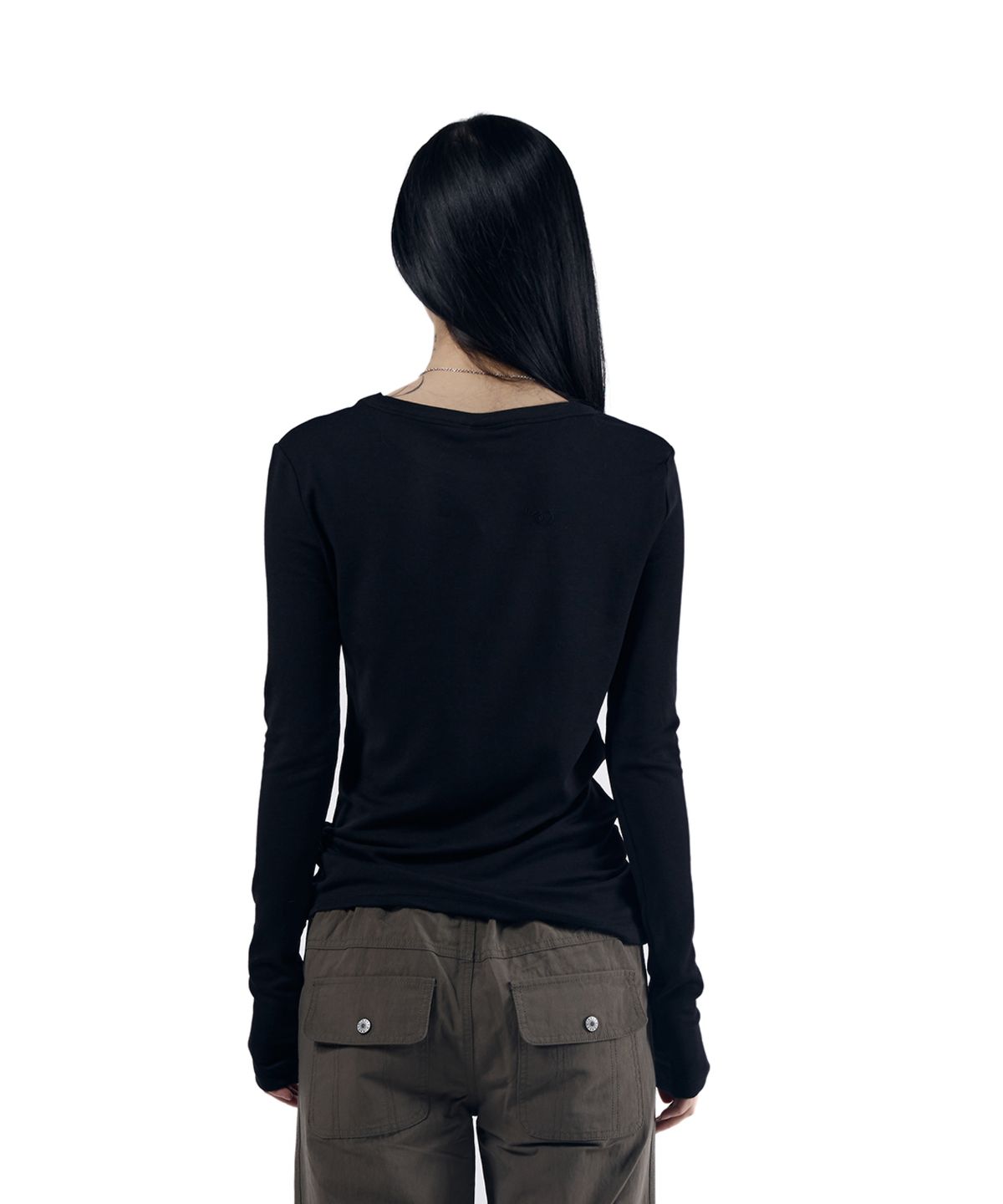 아캄(AAKAM) Cross Patch Long Sleeve (Black)