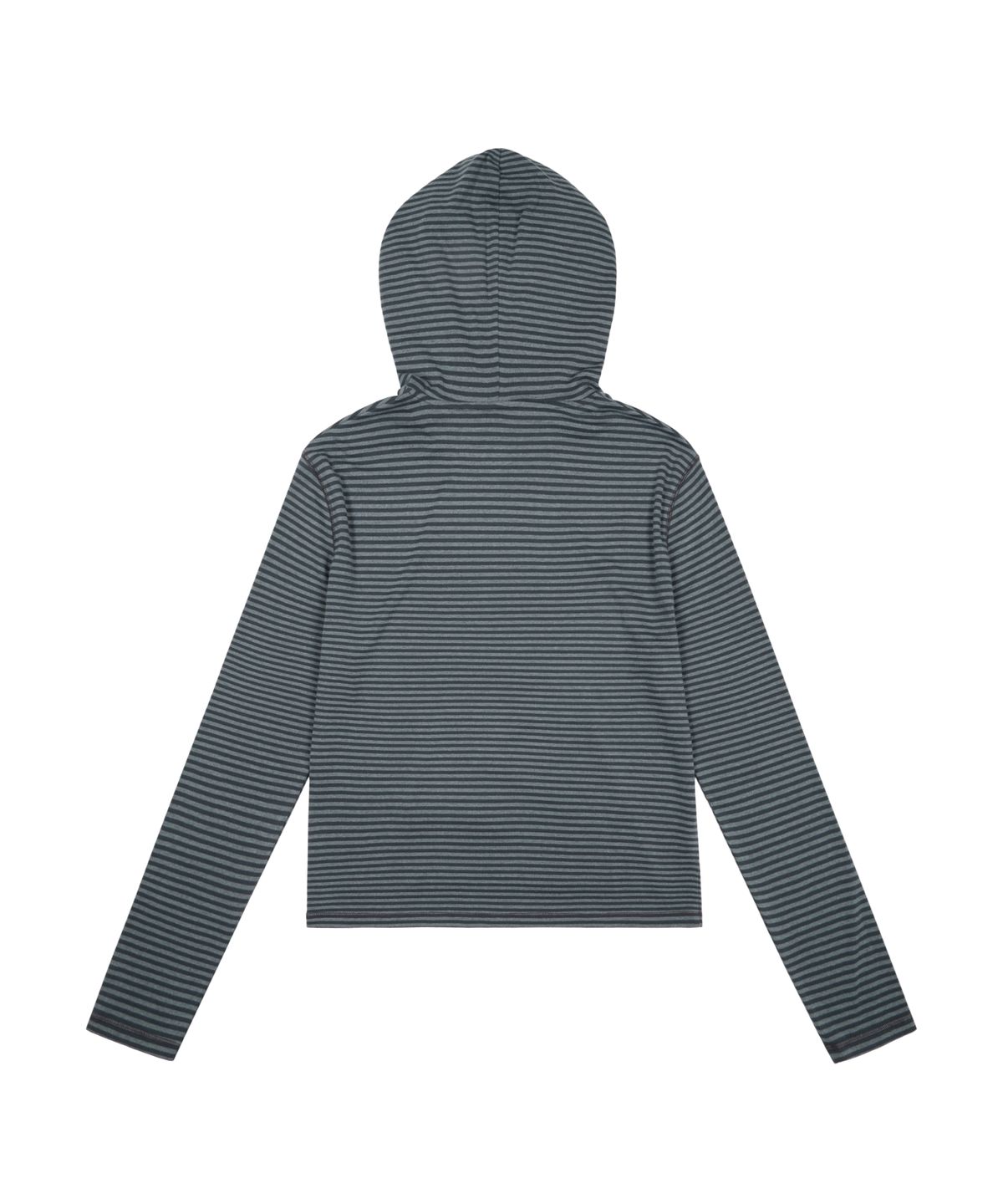아캄(AAKAM) Linear Pattern Hooded Long Sleeve (Gray)