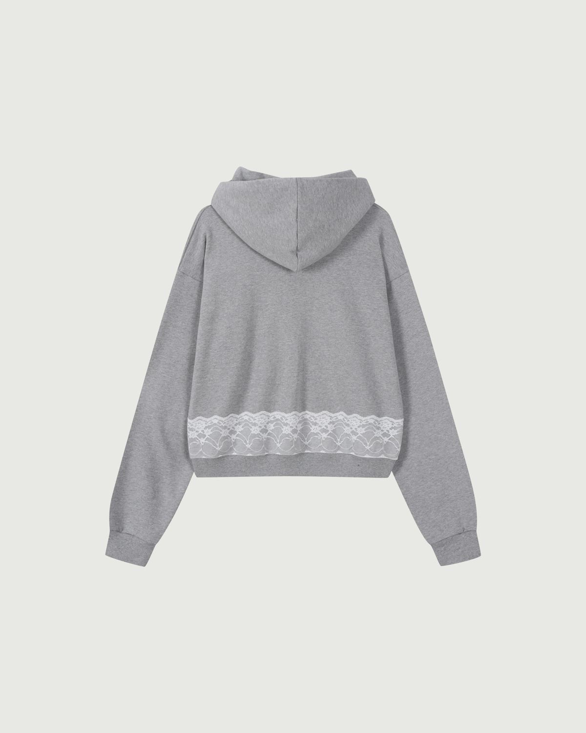리모네(LEMONE) Lace zip-up hoodie / Gray