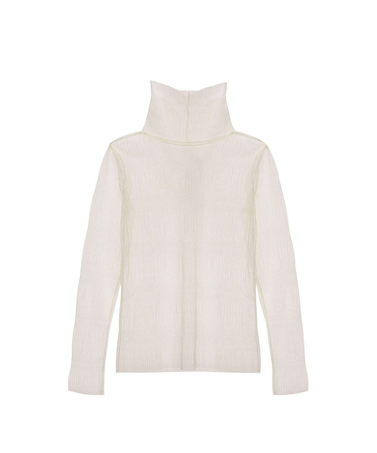티백(TIBAEG) SHEER PLEATS LACE TOP BE 시어 플리츠 레이스탑 베이지
