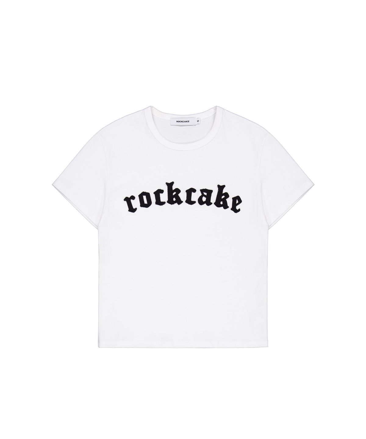 락케이크(ROCKCAKE) Small Logo Crop Top - White
