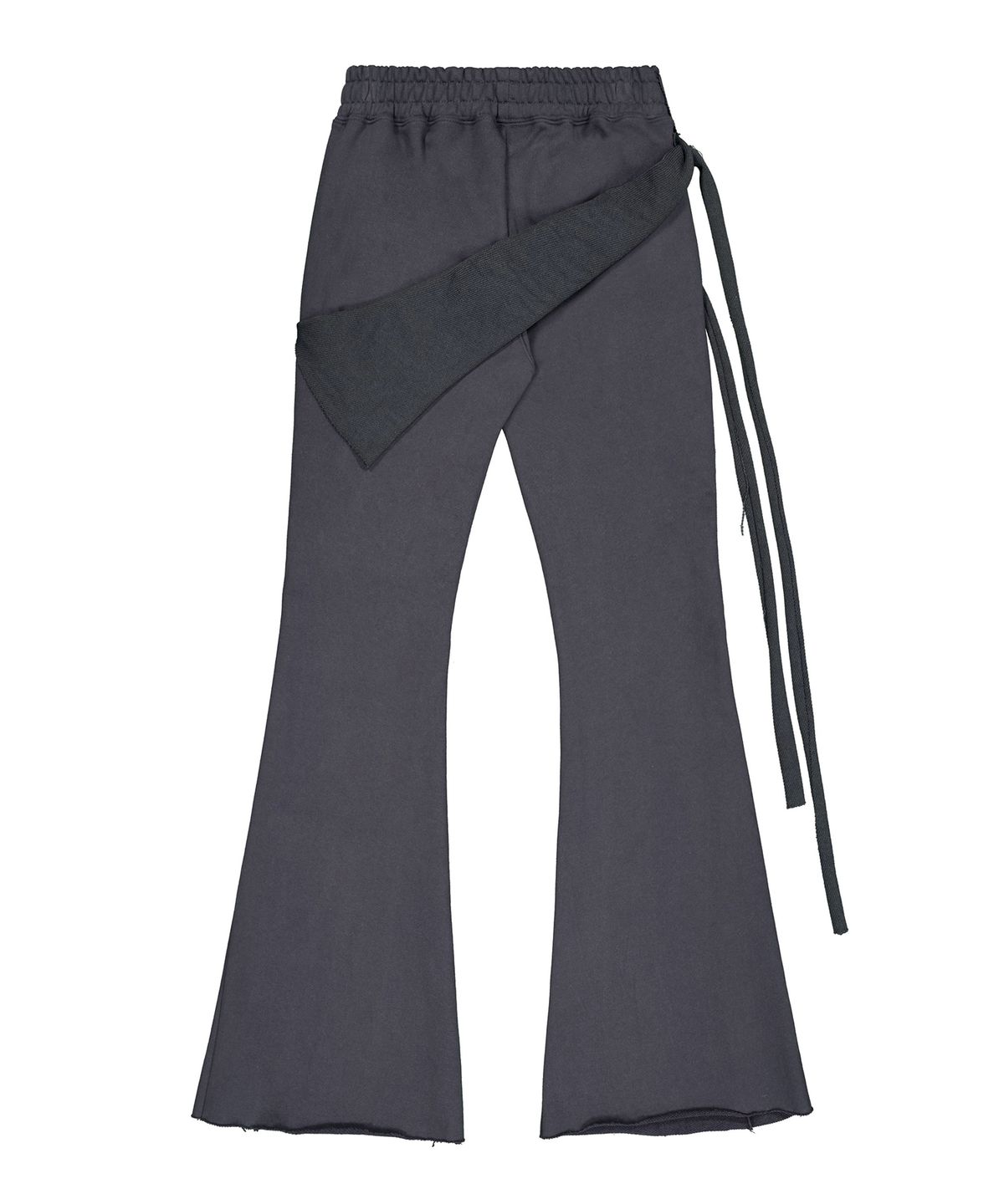 락케이크(ROCKCAKE) Wrap Skirt Flare Pants - Charcoal