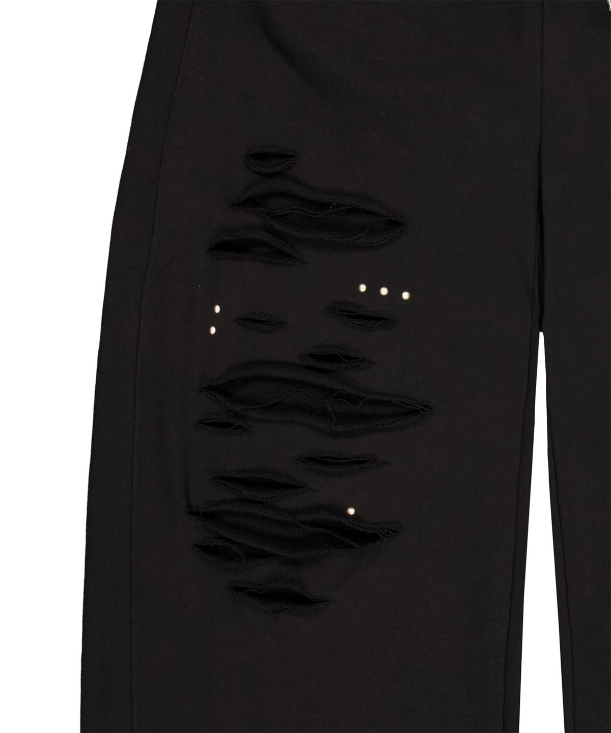 락케이크(ROCKCAKE) Cross Hotfix Damage Jogger - Black