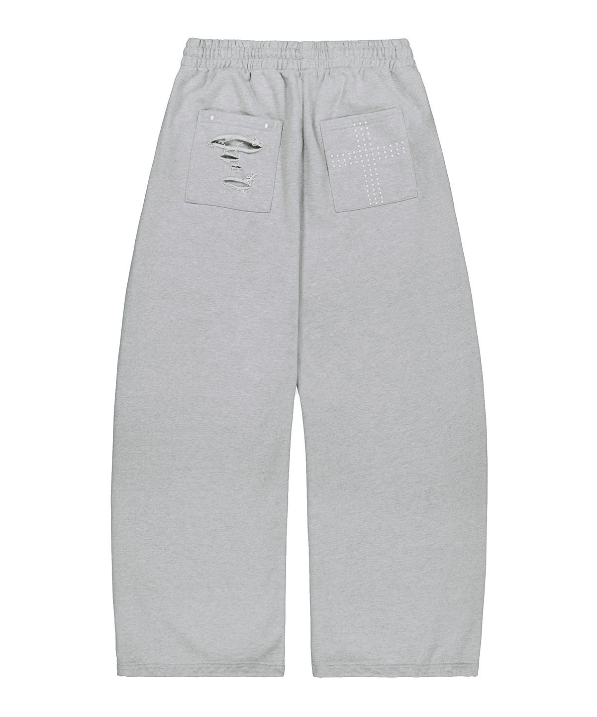 락케이크(ROCKCAKE) Cross Hotfix Damage Jogger - Gray
