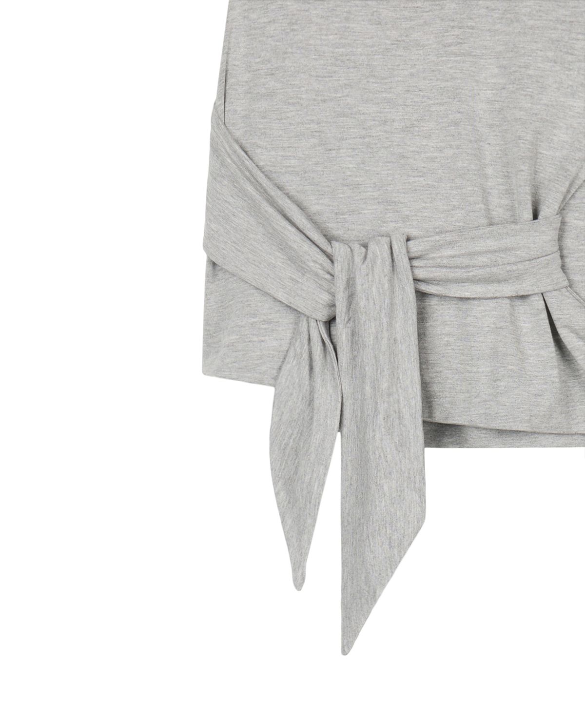 락케이크(ROCKCAKE) Drape Wrap Mini Skirt - Gray