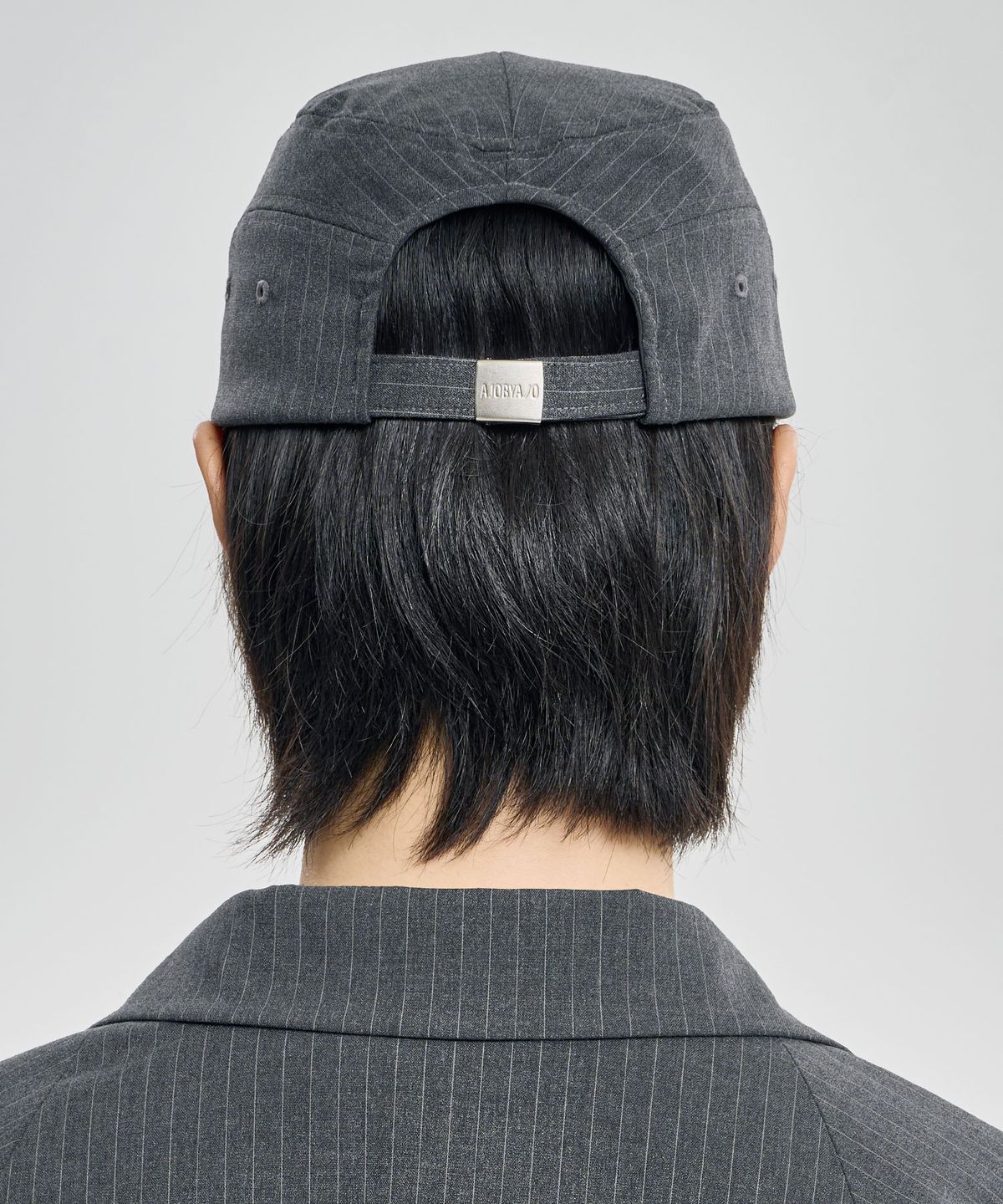 아조바이아조(AJOBYAJO) Striped Wool Blend Cap [GREY]