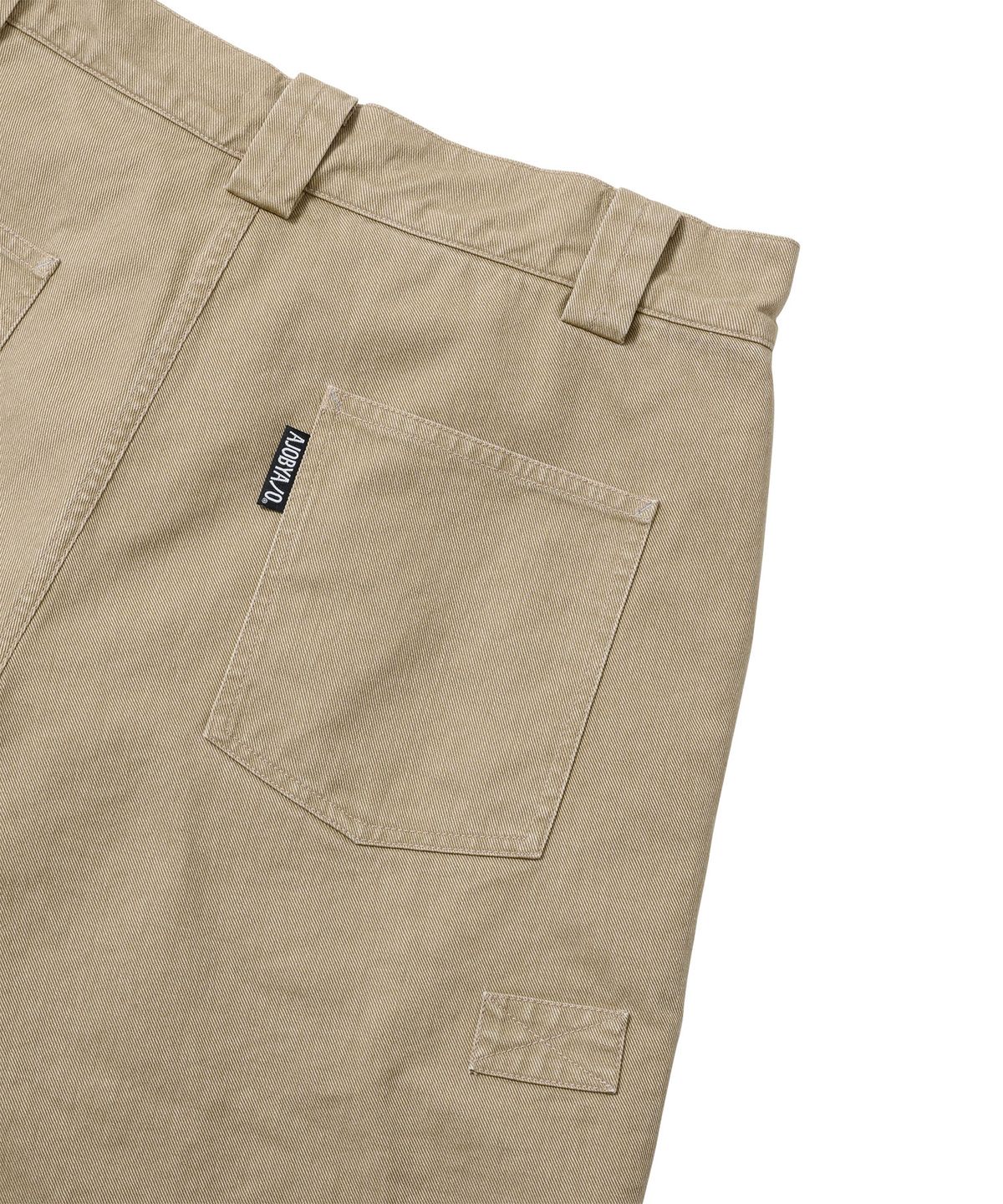 아조바이아조(AJOBYAJO) Washed Layered Cargo Skirt Shorts [BEIGE]