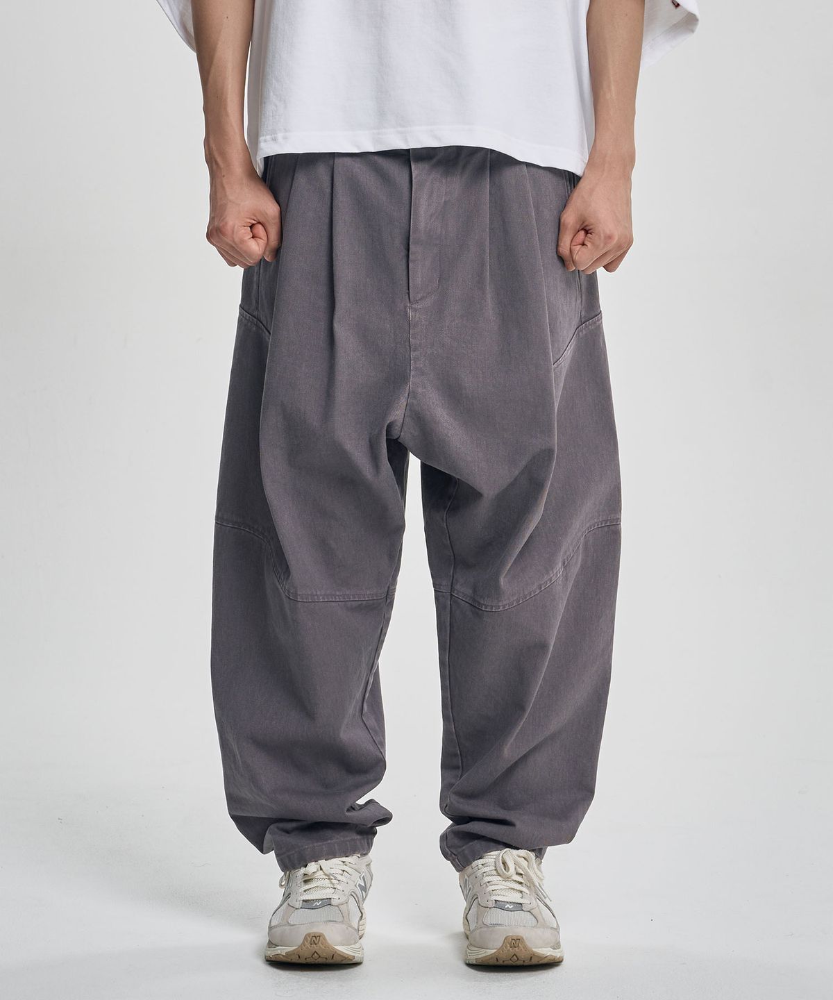 아조바이아조(AJOBYAJO) Cationic Washed Cotton Pants [PURPLE]