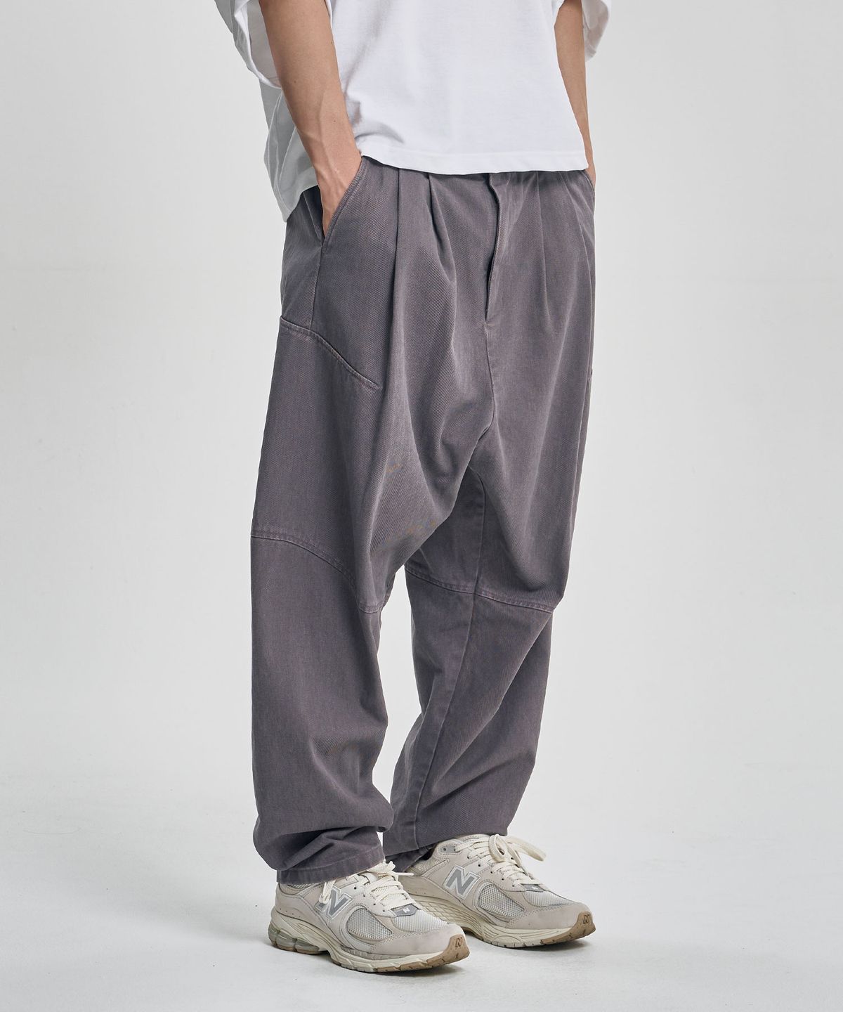 아조바이아조(AJOBYAJO) Cationic Washed Cotton Pants [PURPLE]