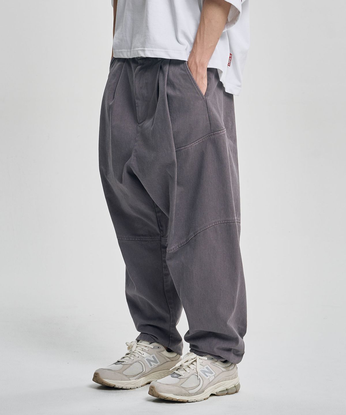아조바이아조(AJOBYAJO) Cationic Washed Cotton Pants [PURPLE]