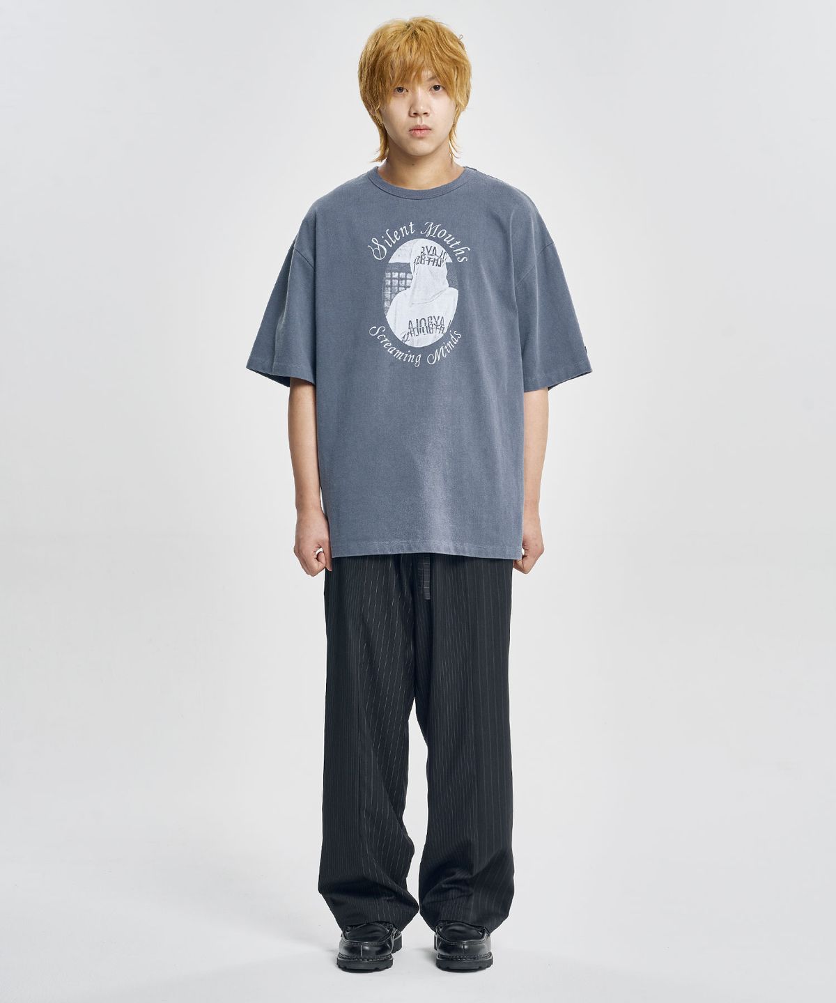 아조바이아조(AJOBYAJO) Quad Stripe Trousers [BLACK]