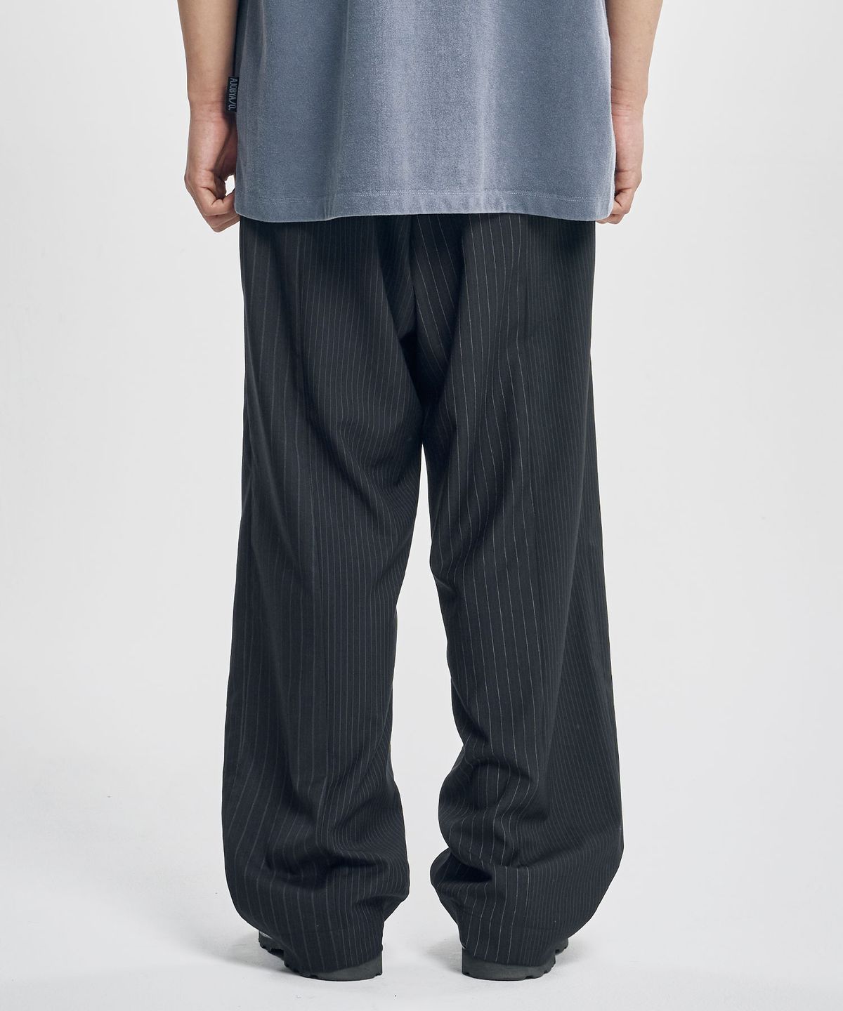 아조바이아조(AJOBYAJO) Quad Stripe Trousers [BLACK]