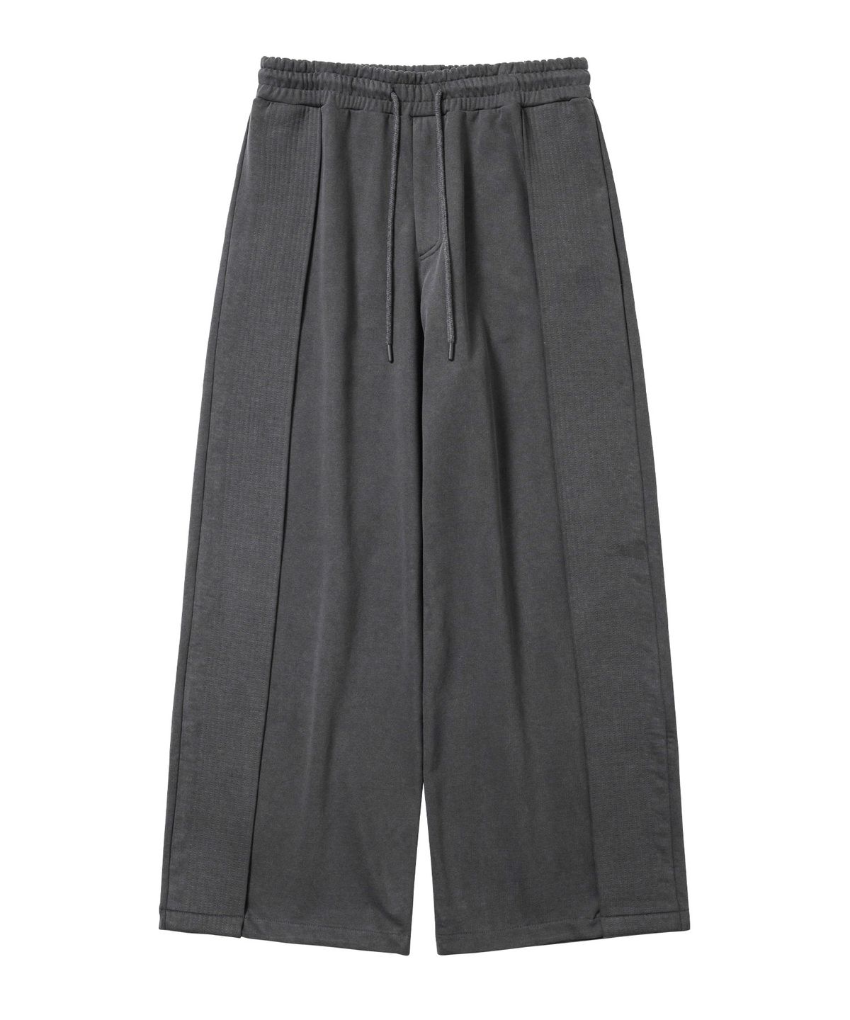 아조바이아조(AJOBYAJO) One Tuck Qulted Jersey Pants [CHARCOAL]