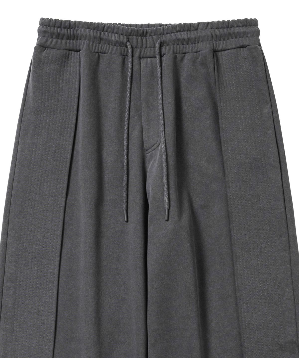 아조바이아조(AJOBYAJO) One Tuck Qulted Jersey Pants [CHARCOAL]
