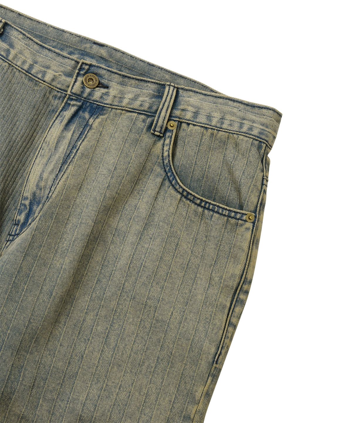 아조바이아조(AJOBYAJO) Stripe Contrast Jeans [SAND]