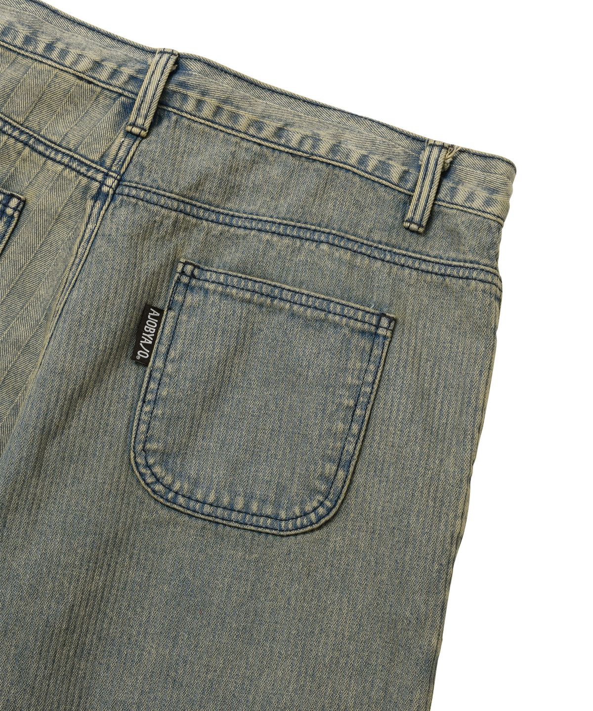 아조바이아조(AJOBYAJO) Stripe Contrast Jeans [SAND]
