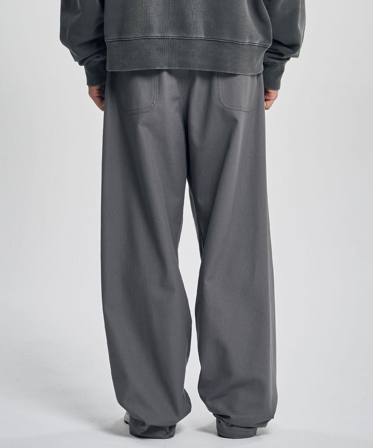 아조바이아조(AJOBYAJO) Dual Fabric Hybrid Pants [CHARCOAL]