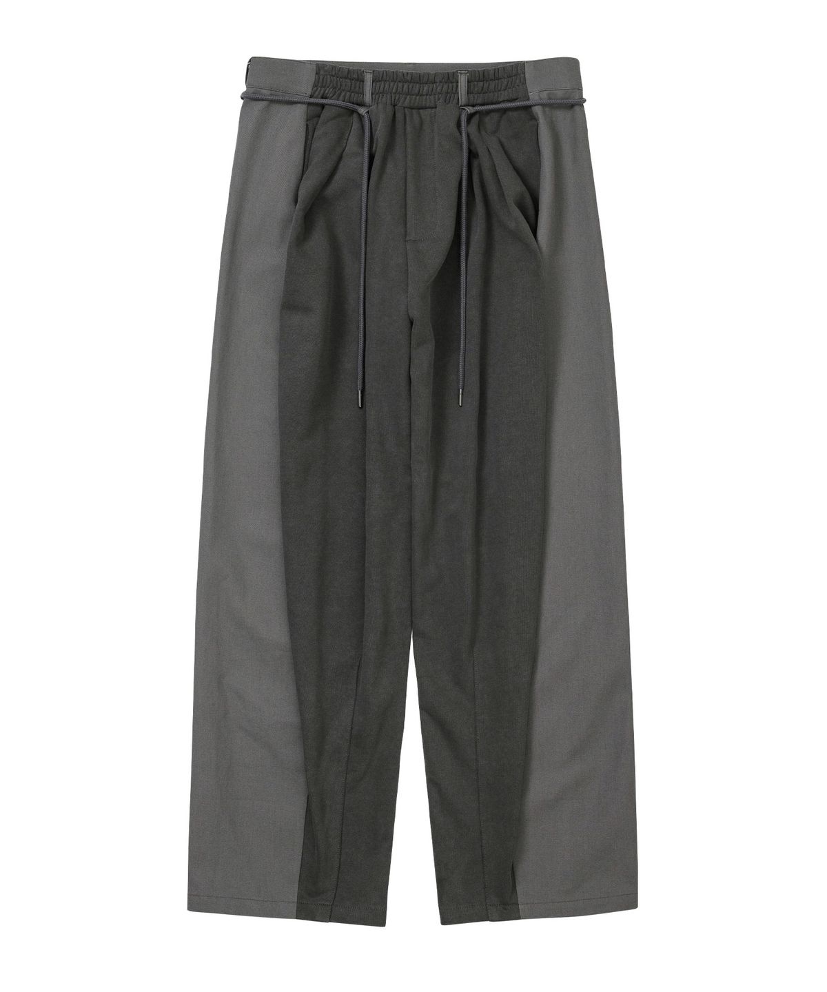 아조바이아조(AJOBYAJO) Dual Fabric Hybrid Pants [CHARCOAL]