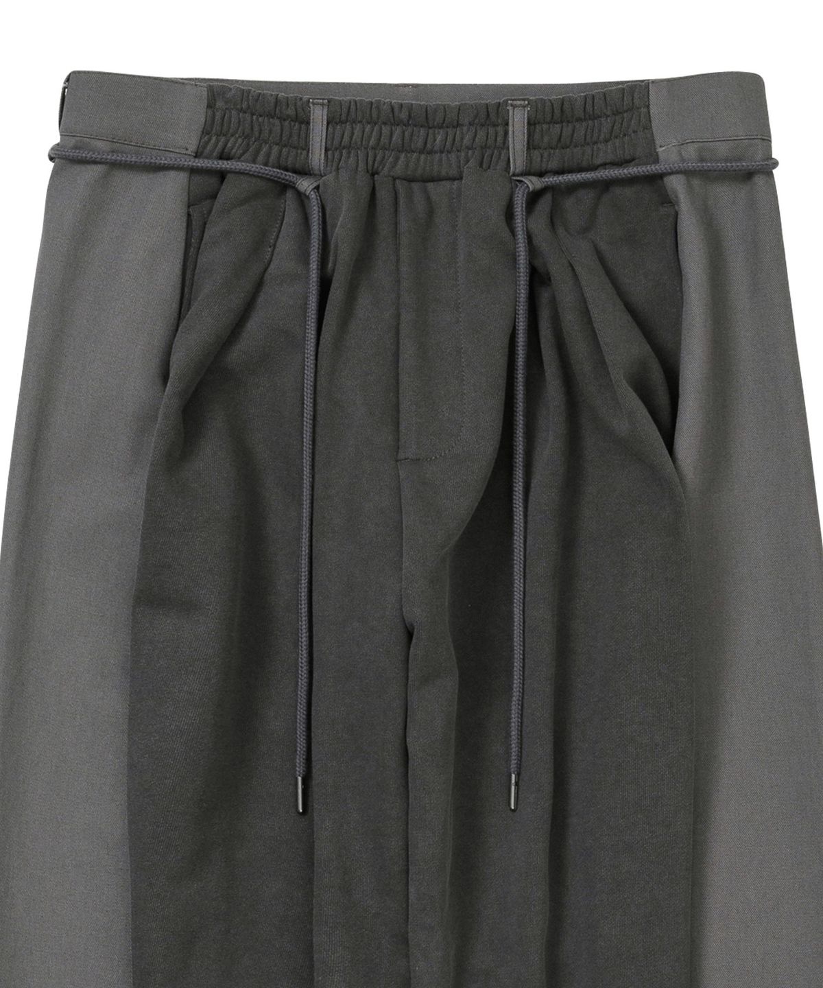 아조바이아조(AJOBYAJO) Dual Fabric Hybrid Pants [CHARCOAL]
