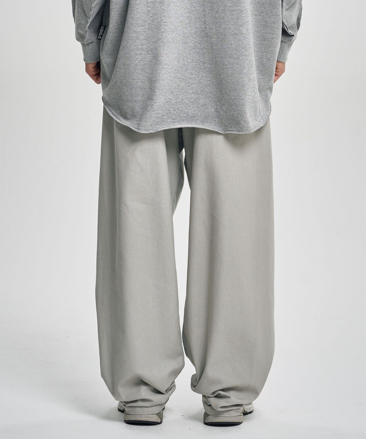 아조바이아조(AJOBYAJO) Dual Fabric Hybrid Pants [MELANGE GREY]