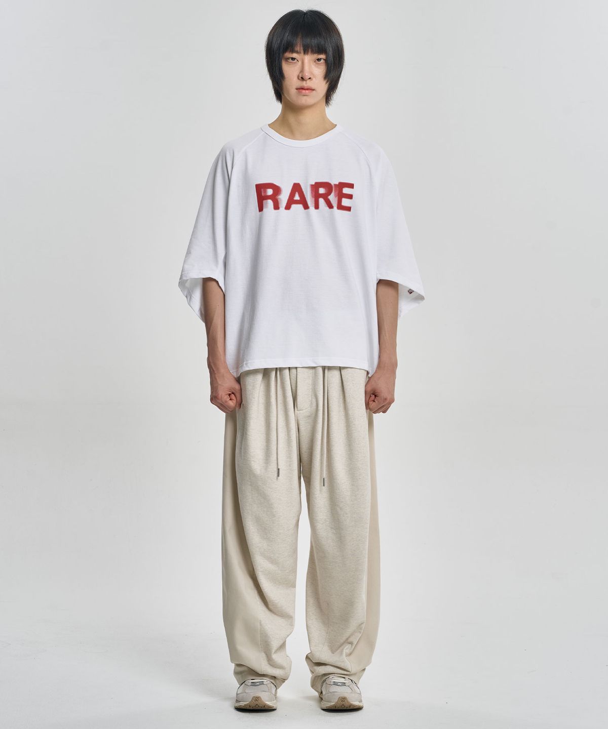 아조바이아조(AJOBYAJO) Dual Fabric Hybrid Pants [OATMEAL]