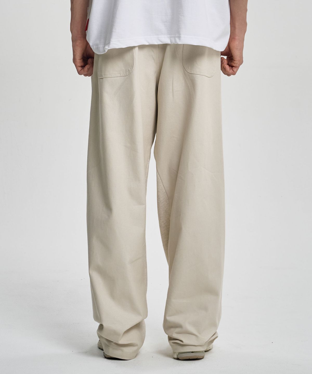 아조바이아조(AJOBYAJO) Dual Fabric Hybrid Pants [OATMEAL]