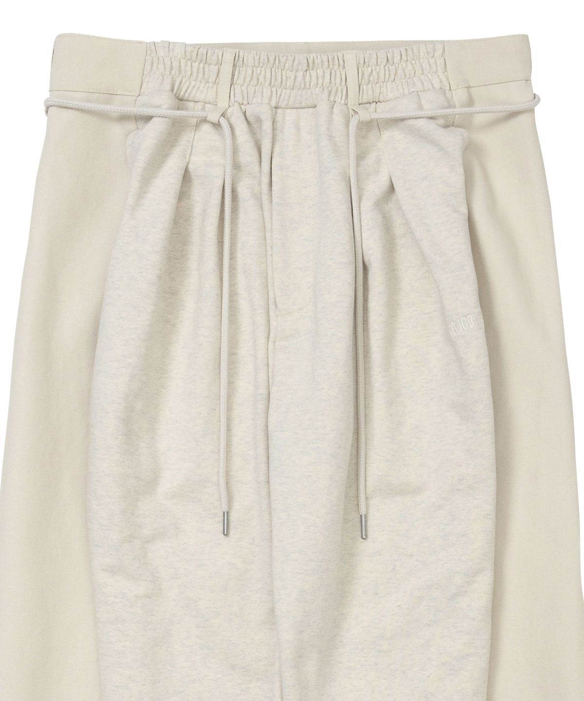 아조바이아조(AJOBYAJO) Dual Fabric Hybrid Pants [OATMEAL]