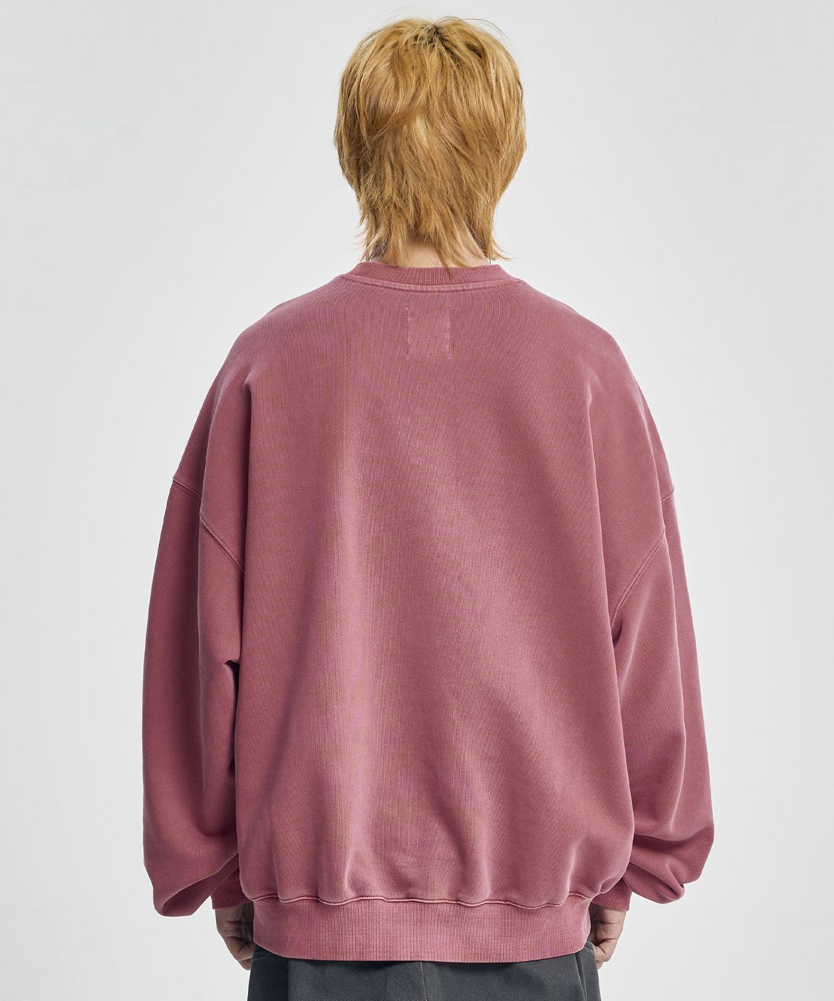 아조바이아조(AJOBYAJO) Rare University Washed Sweatshirt [PINK]
