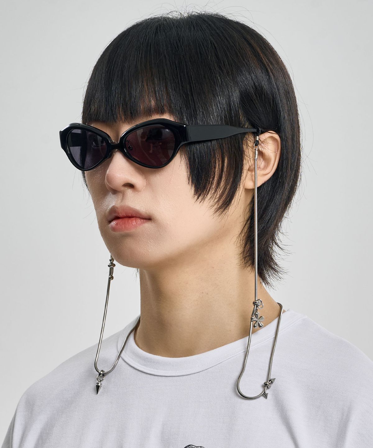 아조바이아조(AJOBYAJO) Mixed Charm Eyewear Chain [SILVER]