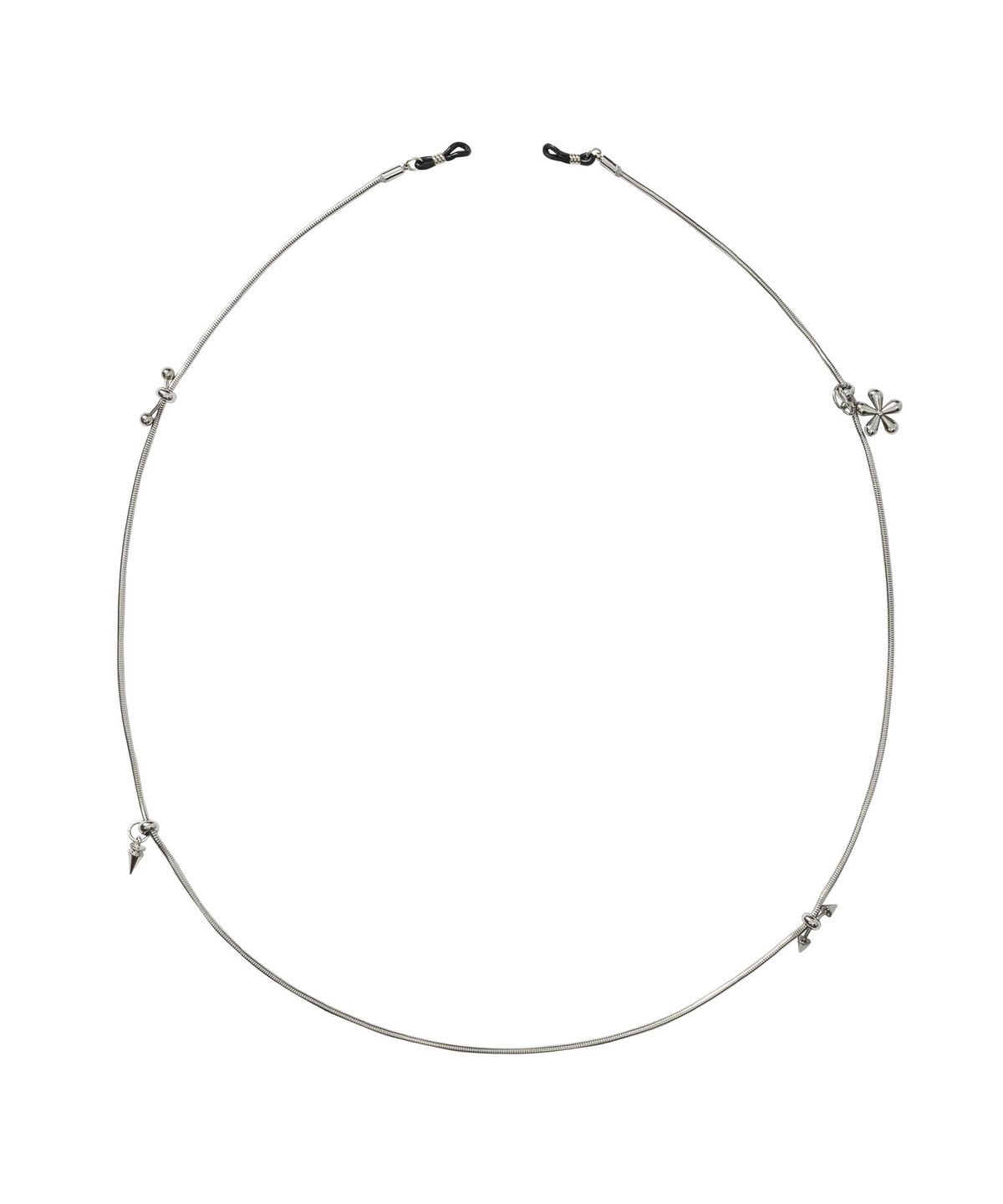 아조바이아조(AJOBYAJO) Mixed Charm Eyewear Chain [SILVER]