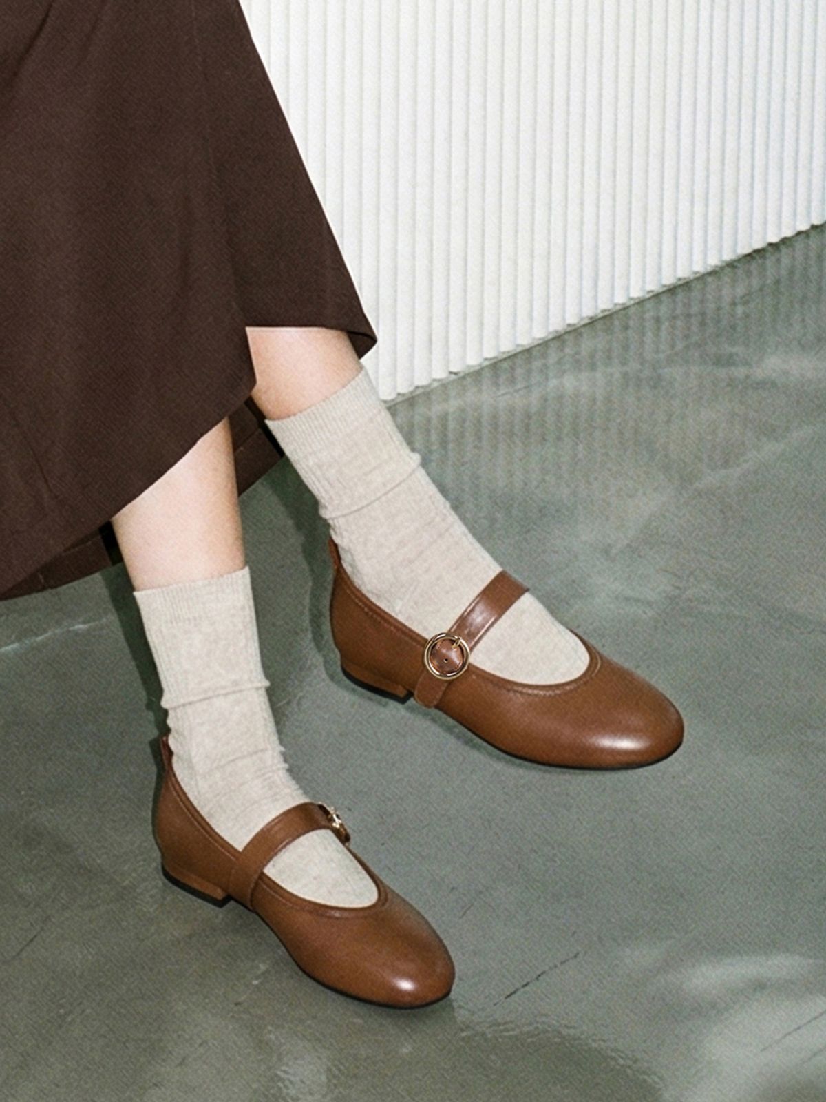 루시크루(LUCY CREW) 메리제인 발레리나 플랫 슈즈 LC531_1.5cm