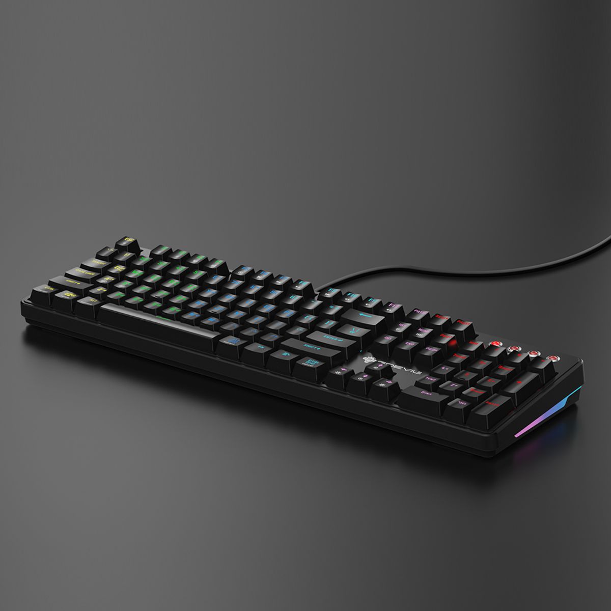 지데빌(GDEVIL) G917 SCUD 개스킷 게이밍 기계식 키보드 LED 지원