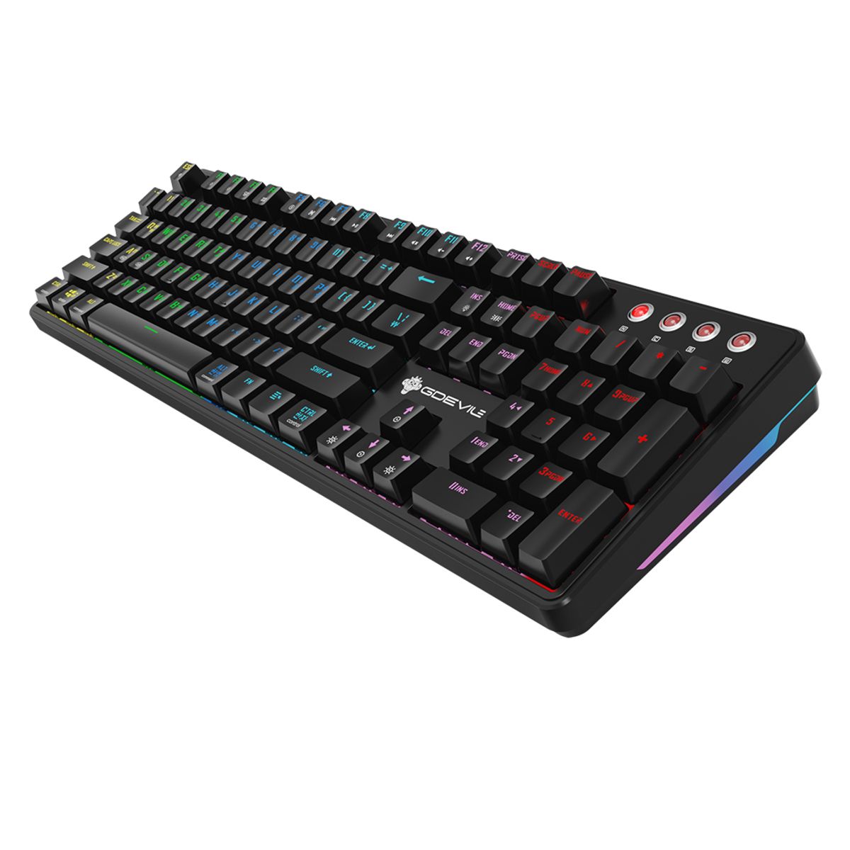 지데빌(GDEVIL) G917 SCUD 개스킷 게이밍 기계식 키보드 LED 지원