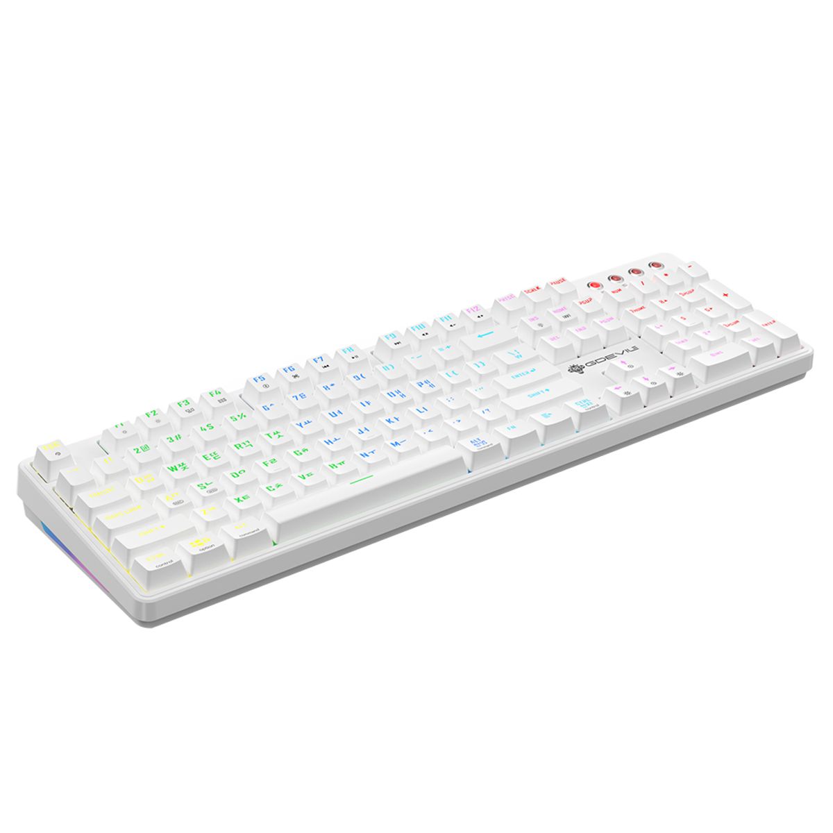 지데빌(GDEVIL) G917 SCUD 개스킷 게이밍 기계식 키보드 LED 지원