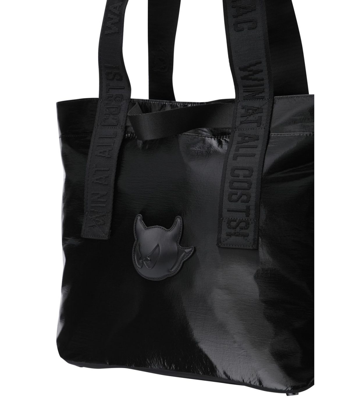 왁(WAAC) Glossy Tote Bag WGBOX26105BKX