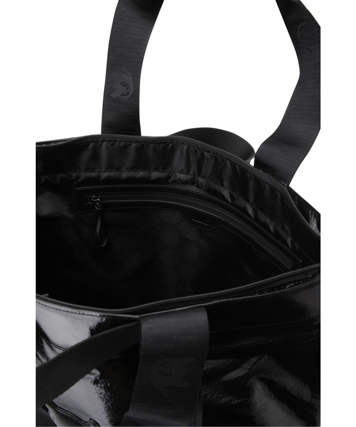 왁(WAAC) Glossy Tote Bag WGBOX26105BKX