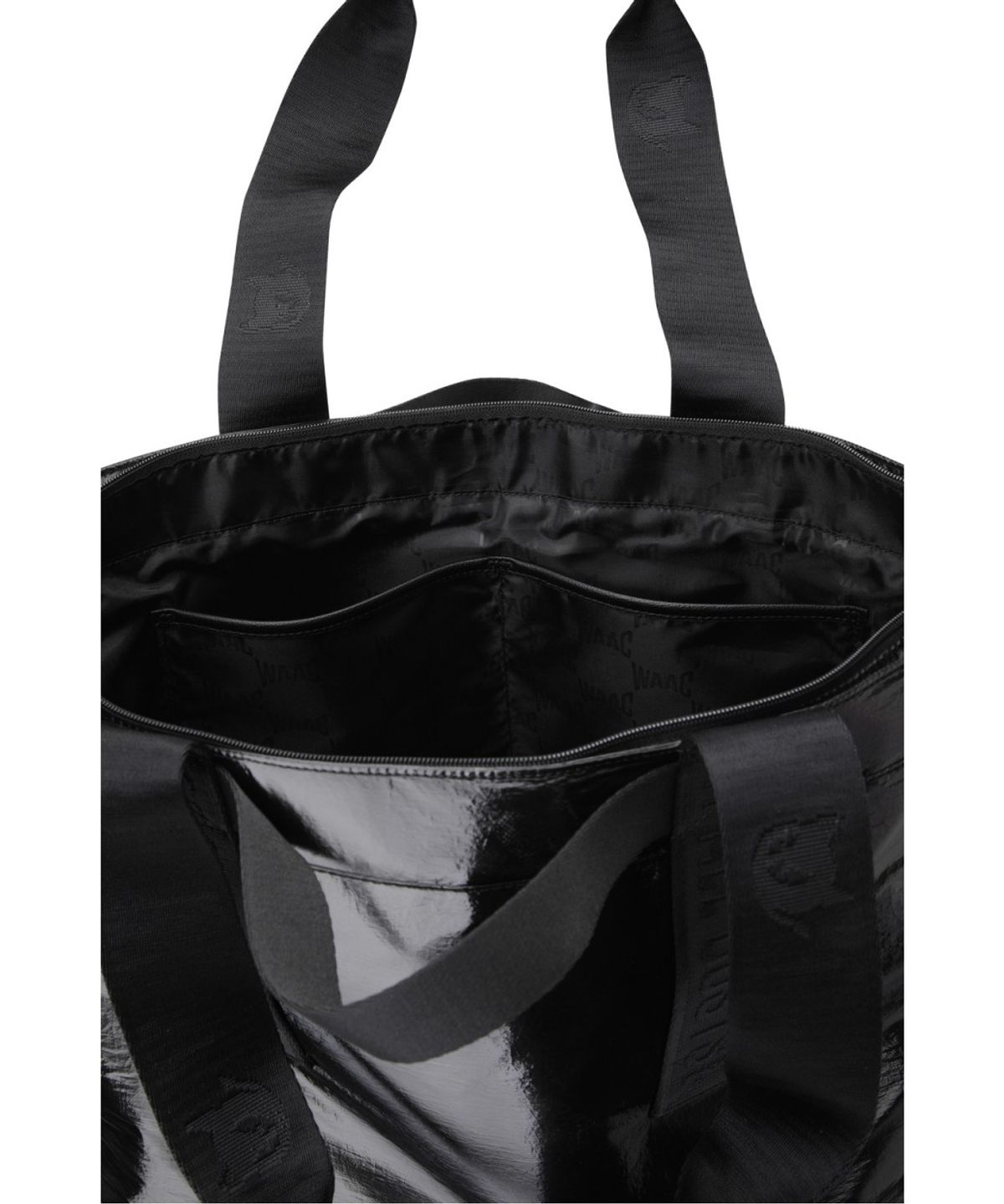 왁(WAAC) Glossy Tote Bag WGBOX26105BKX