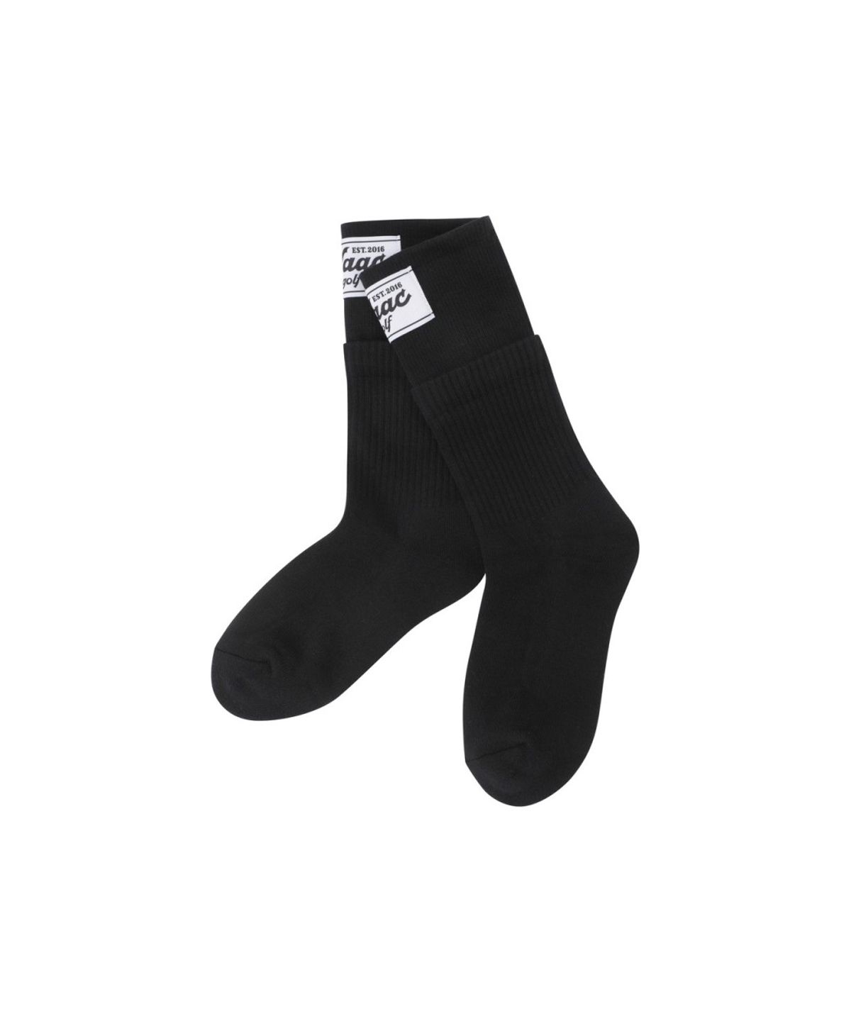 왁(WAAC) Women Logo Socks WGLCX26112BKX