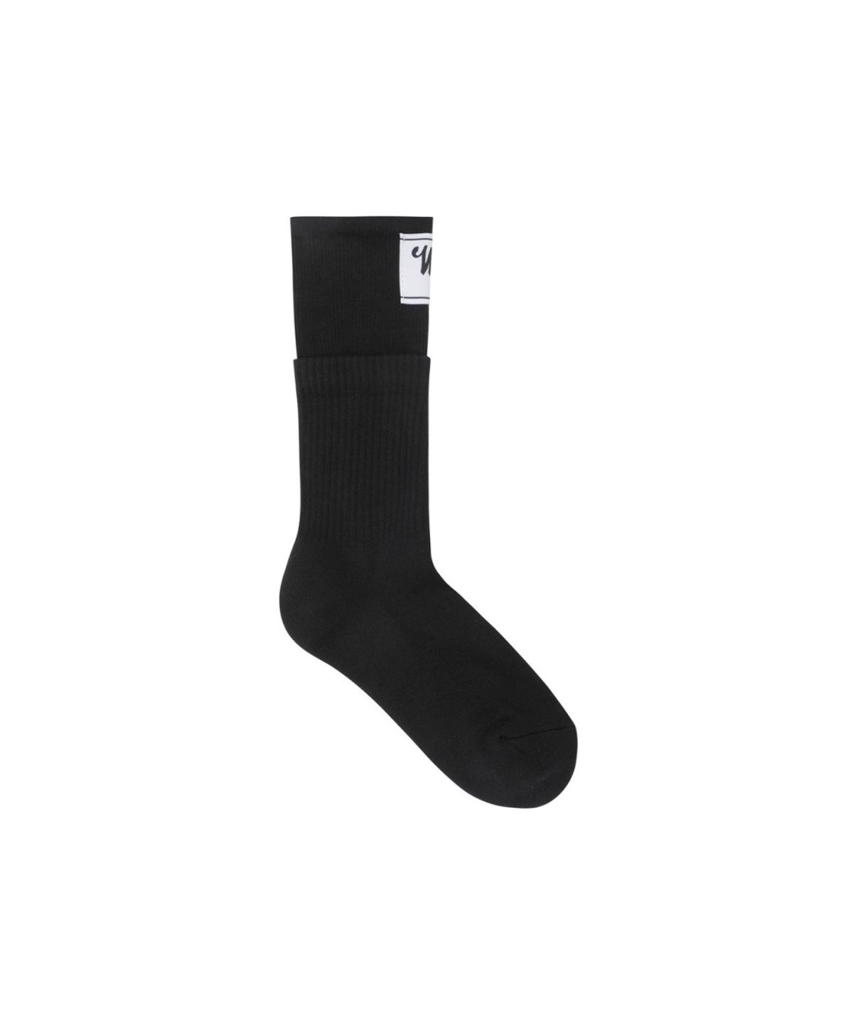 왁(WAAC) Women Logo Socks WGLCX26112BKX