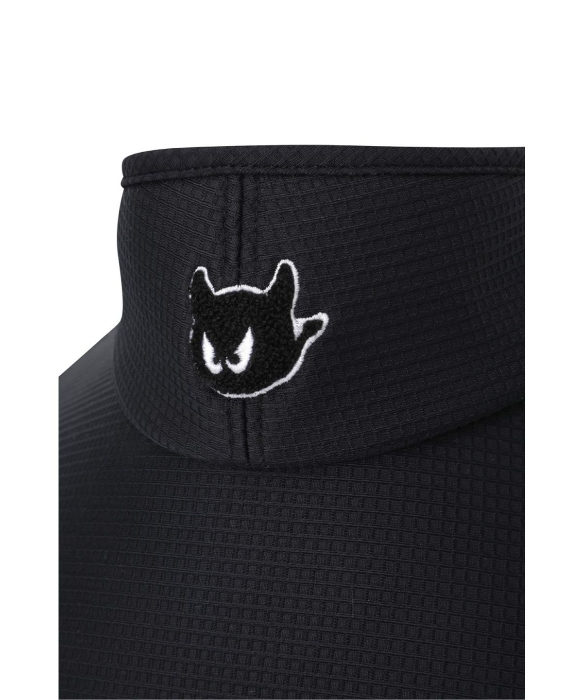왁(WAAC) Women Ribbon Wide Visor WGRCX26112BKX